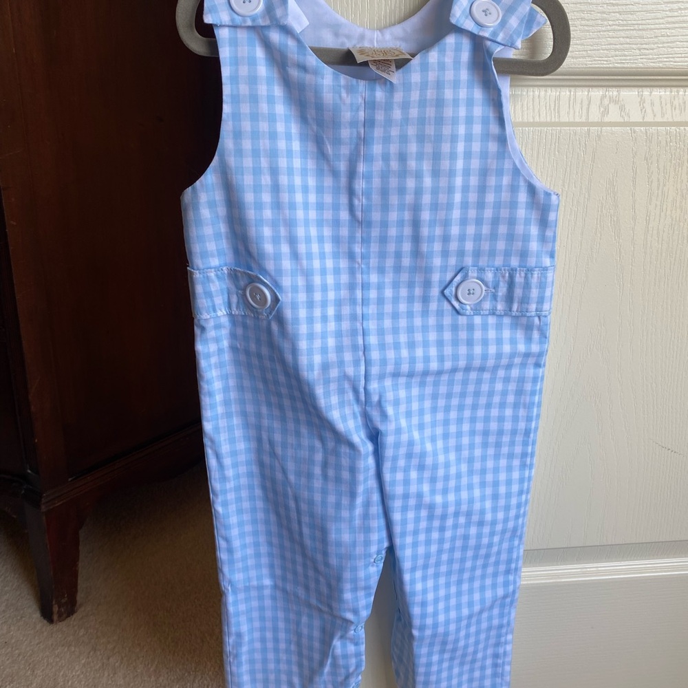 TBBC Blue Gingham Kids Longsll